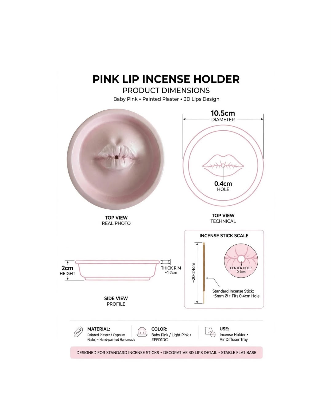 PORTE ENCENS | HOLDER LIPS