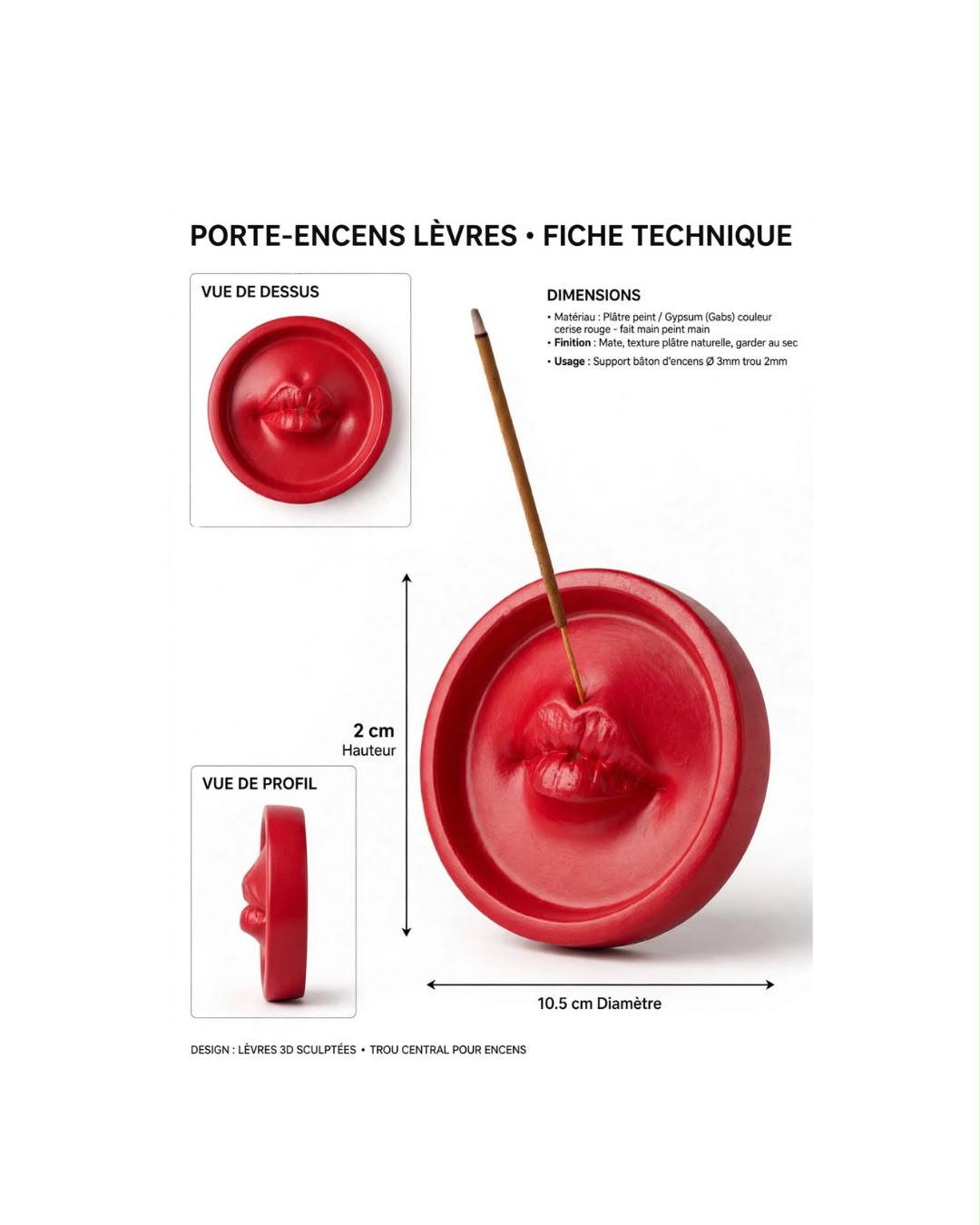 PORTE ENCENS | HOLDER LIPS