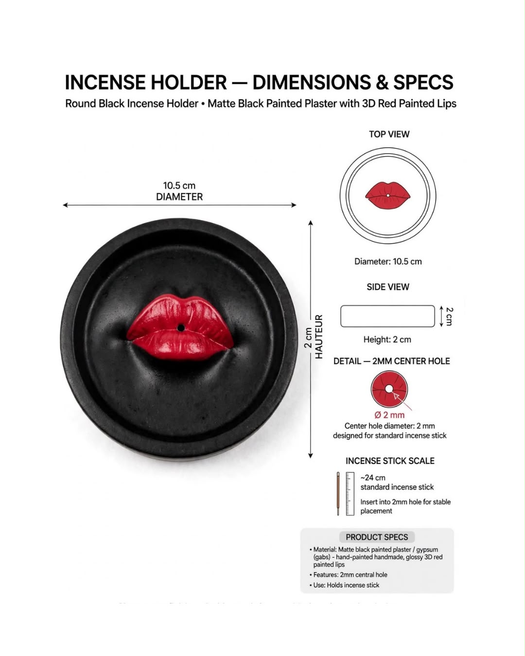 PORTE ENCENS | HOLDER LIPS