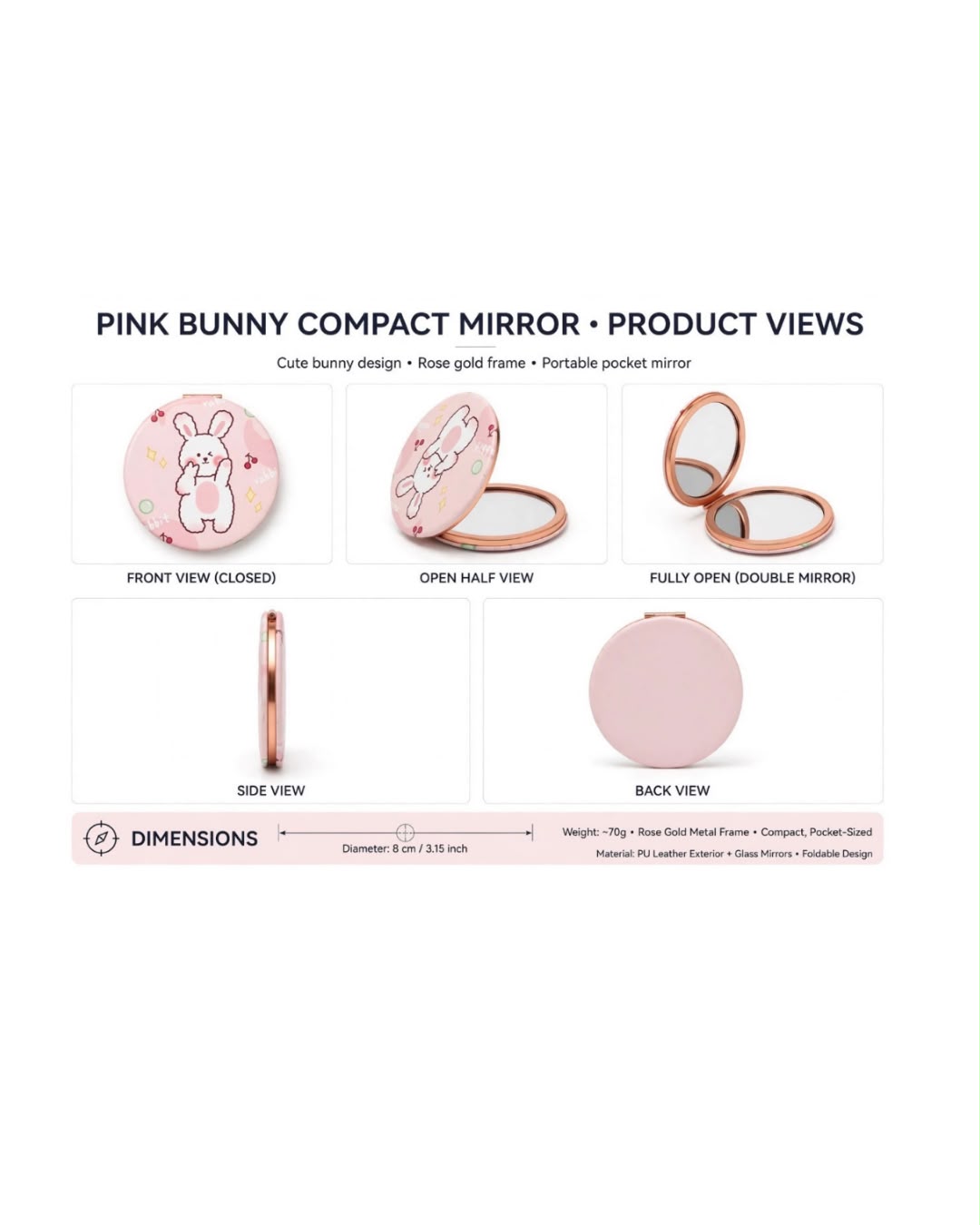 ACCESSOIRES | MIROIR BEAR & BUNNY