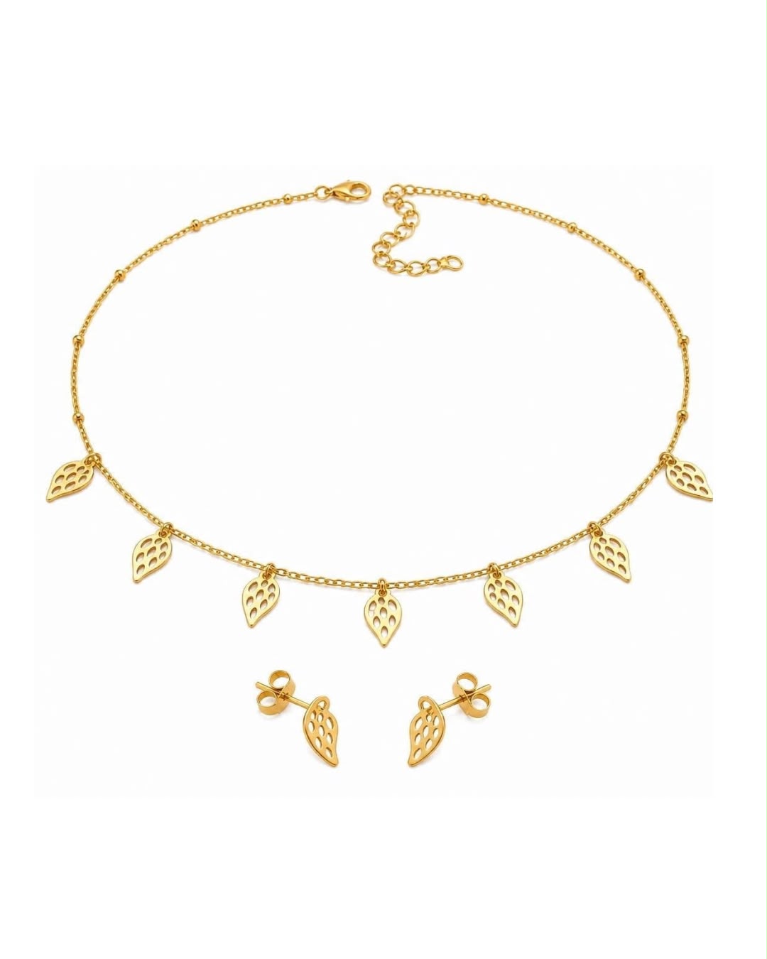 MAYSHKA | DUO COLLIER LEAF & LEVRES MILANI