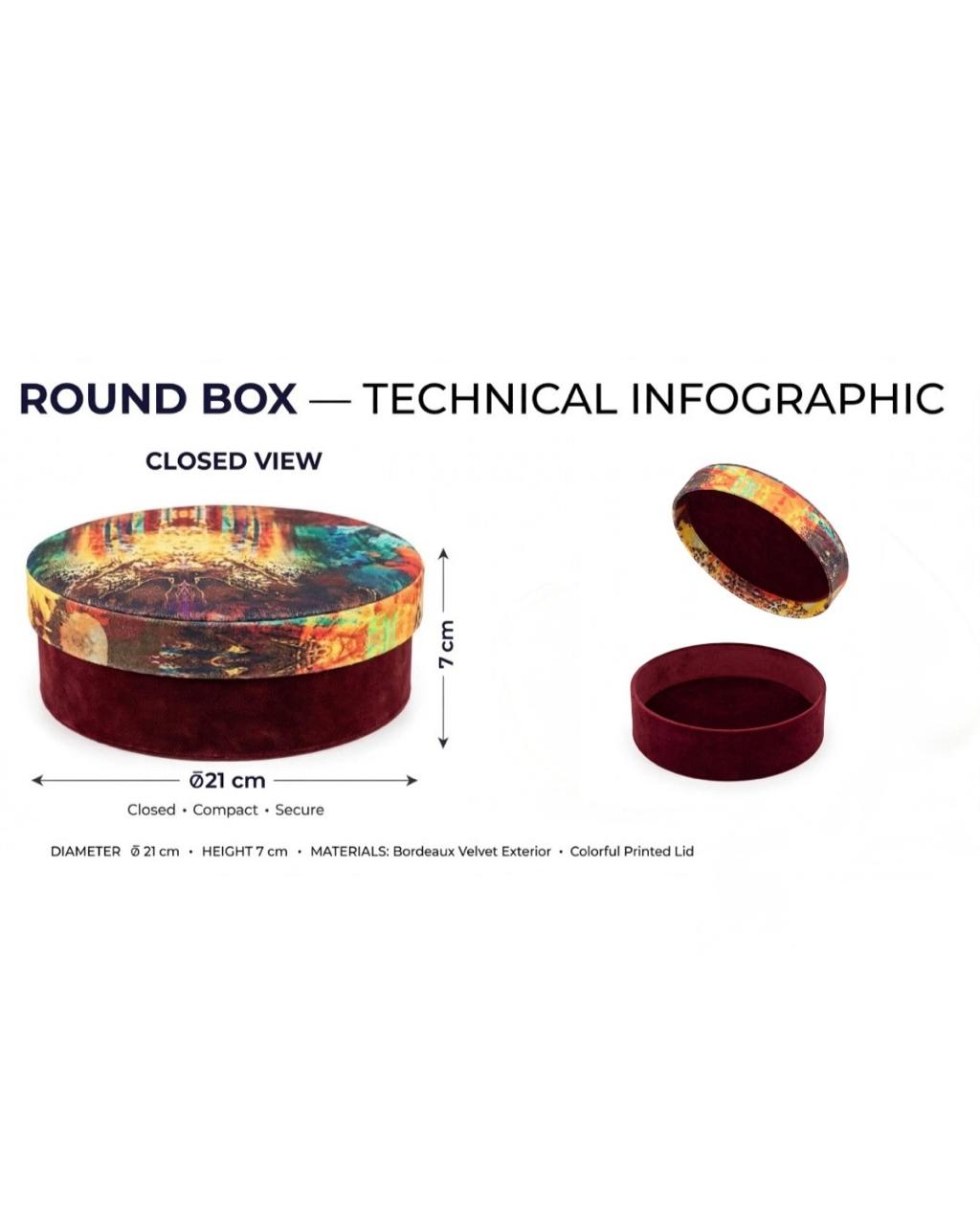 COFFRET | BOITE VELOURS ART BORDEAU